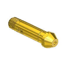 Western #16-8CV - Check Valve Nipple, CGA 300, 1/4NPTM, 2.5"LNG