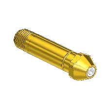 Threaded Inlet Nipple, For Installed Filter, CGA 300, Western #16-8sf, 1/4nptm, 2.5"