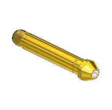 Nipple, CGA 300, 1/4NPTM, 3.5"LNG.