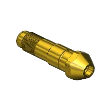 Western #16-4 - Nipple, CGA 300, 1/2-27UNS, 2.25"LNG.