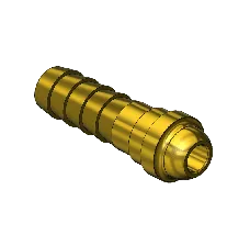 Western #216 - Barb Hose Nipple, B-SIZE, 1-7/16"LNG, 5/16"ID