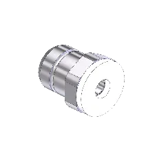 Threaded Inlet Nipple, Western #SS-CO-3M, CGA 320, 1/4" Recess