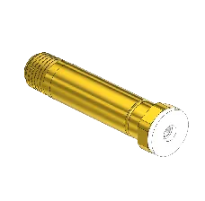 Threaded Inlet Nipple, For Installed Filter, Western #co-4sf, CGA 320, 1/4nptm, 2.5"