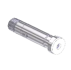 Threaded Inlet Nipple, For Installed Filter, CGA 320, 1/4NPTM, 2.5"