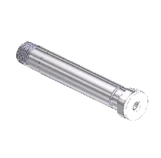 Nipple, CGA 320, 1/4NPTM, 3.5"LNG