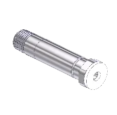 Threaded Inlet Nipple, CGA 330, 1/4NPTM, 2.5"LNG