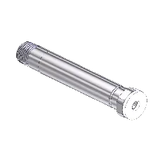 Threaded Inlet Nipple, CGA 330, 1/4NPTM, 3.5"LNG