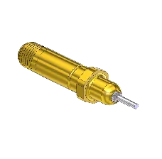 Nipple - Residual Pressure Valve, CGA350, SS PIN