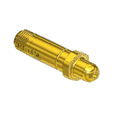 Western #83-CV - Check Valve Nipple, CGA 350, 1/4NPTM, 2.5"LNG