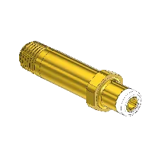 Hand Tight Nipple, Western #683, CGA 350, 1/4NPTM, 2.5"