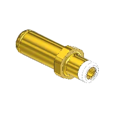 Hand Tight Nipple, Countersunk, Western #683-m1, CGA 350, 1/4" Recess