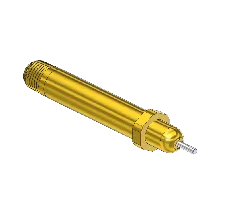 Nipple, CGA 350, RETRACTABLE PIN