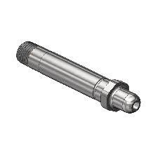 Threaded Inlet Nipple, CGA 350, 1/4NPTM, 3.5"LNG