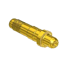 Threaded Inlet Nipple, For Installed Filter, Western #86-SF, CGA 350, 1/2-27UNS, 2.5"