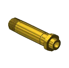 Threaded Inlet Nipple, Canadian, 415,1/4NPTM, 2.5"