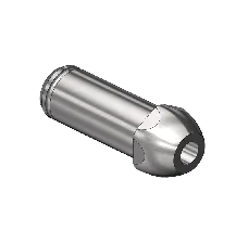 Countersunk Nipple, CGA 500/CGA 510/CGA 580/CGA 590, 5/16"RECESS