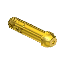 Western #15-8CV - Check Valve Nipple, CGA 500/CGA 510/CGA 580/CGA 590,1/4NPTM,2.5"L