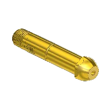 Western #15-3CV - Countersunk Nipple, CGA 500/CGA 510/CGA 580/CGA 590,1/4NPTM,3"LNG