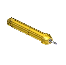 Nipple - Residual Pressure Valve, CGA 500/CGA 510/CGA 580/CGA 590,MONEL PIN