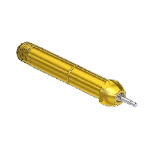 Nipple - Residual Pressure Valve, CGA 500/CGA 510/CGA 580/CGA 590,SS PIN