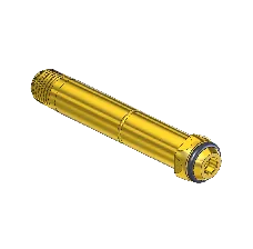 Western #615-3 - Nipple, CGA 500/CGA 510/CGA 580/CGA 590, 1/4nptm, 3.5"l