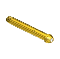 Western #15-11sf - Nipple, CGA 500/CGA 510/CGA 580/CGA 590, 1/4nptm, 4.5"l