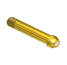 Western #15-7sf - Nipple CGA 500/ CGA 510/ CGA 580/ CGA 590,9/16-25uns