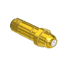 Western #63-sf - Nipple, CGA 540/ CGA 555, 1/4nptm, 2.125"lng.