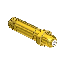 Western #66-sf - Nipple,  CGA 540/ CGA 555, 1/4npt, 2.5"lng.