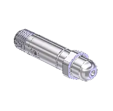 Nipple, CGA 540, 1/4NPTM, 2.5"LNG