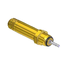 Nipple Residual Pressure Valve, CGA 540, W/O-RING, SS PIN
