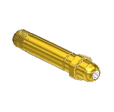 Western #69-SF - Nipple, CGA 540/ CGA 555, 1/4 NPTM, 3" LNG