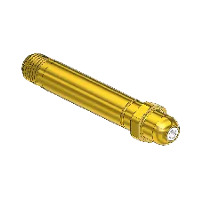 Nipple, CGA 540/ CGA 555, 1/4 NPTM, 3.5"LNG.