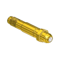 Nipple, CGA 540/ CGA 555,1/2-27 UNS, 3" LNG.
