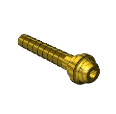 Western #D-17 - Barb Hose Nipple, D-SIZE, 3-1/2"LNG, 1/2"ID