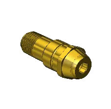 Western #300-3 - Nipple, CGA 520, 1/4 NPTM, 1.75"LNG