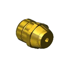 Western #300-3M1 - Nipple, CGA 520, 1/4" RECESS