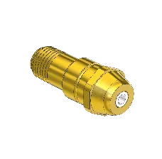 Western #300-3SF - Nipple, CGA 520, 1/4 NPTM, 1.75"LNG.