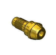 Western #300-3A - Nipple, CGA 520, 1/2-27 UNS, 1.75"LNG.