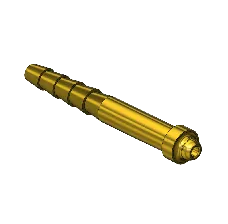 Western #AW-24 - Inert Arc Barb Hose Nipple, A SIZE, 1/8"ID