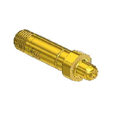 Western #13-3CV - Check Valve Nipple, CGA 326, 1/4NPTM, 2.5"LNG