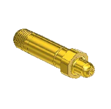 Threaded Inlet Nipple, For Installed Filter, Western #13-3SF, CGA 326, 1/4NPTM, 2.5"