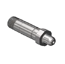 Threaded Inlet Nipple, Stainless Steel, Western #SS-13-3, CGA 326, 1/4 NPTM, 2.5"