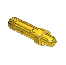Countersunk Nipple for Installed Filter, CGA 346, 1/4NPTM, 2.5"LNG