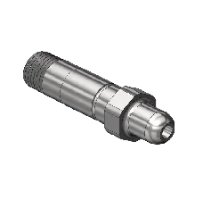Threaded Inlet Nipple, Western #SS-14-3, CGA 346, 1/4NPTM, 2.5"