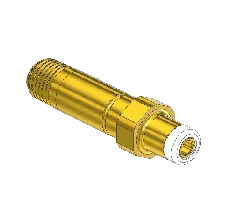 Western #614-5 - Soft Tip Nipple,CGA  346, 1/4NPTM, 2.5"LNG