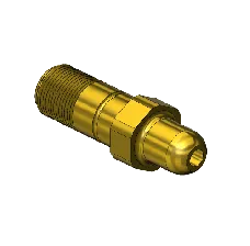 CGA 346 Nipple, 9/16-25 UNS, 2.125" LNG (Western 14-6) 