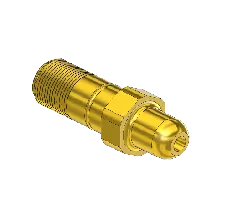 Nipple, CGA 346, 9/16-25 UNS, 2.125" LNG.