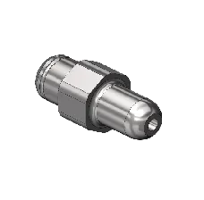 Countersunk Nipple, CGA 347, 1/4" Recess