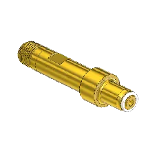 Hand Tight Nipple (Western 6347-3) CGA 347, 1/4 NPTM, 3'', + O-Ring
